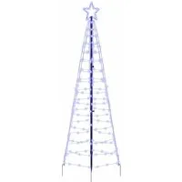 vidaXL LED Weihnachtsbaum 250 cm mit 390 LEDs in Blau