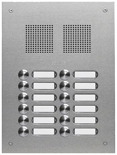 Grothe Türstation V2A TS 788 2-6 mit 12 Klingeltasten