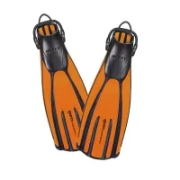 Mares Avanti Quattro Flossen Orange – Regular - Hochwertige Flossen für Taucher und Schnorchler, gefertigt in Bulgarien, bieten optimale Kraftübertragung und Komfort im Wasser.