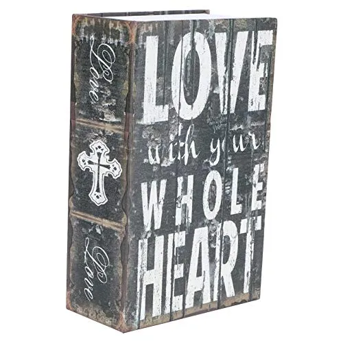 Umleitungsbuchtresor mit Zahlenschloss, tragbarer Mehrzweck-Metallbuchtresor mit verstecktem Geheimfach, Sammelbox für Geld, Schmuckdokumente, Wertsachen (7,2