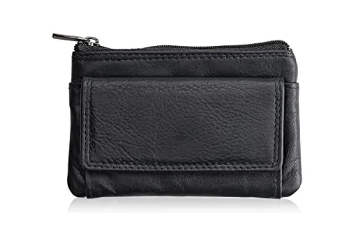 Josephine Osthoff Schlüsseletui ALLESDABEI - Echtleder mit RFID-Schutz - Schlüsselmäppchen für Herren, handgefertigt aus weichem Echtleder mit RFID-Schutz, bietet Platz für Münzen und Karten, ideal für Sicherheit und Stil.