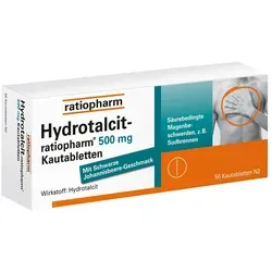 Hydrotalcit-Ratiopharm 500mg Kautabletten von Hydrotalcit