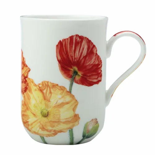 Maxwell & Williams Becher Mohn - Katherine Castle Floriade, Kaffeetasse, 350 ml