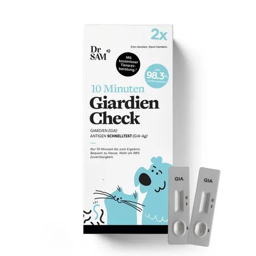 Dr. SAM 10 Minuten Giardien Check - Antigen Selbsttest 2er Set