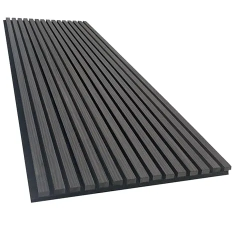 Akustikpaneel mit Holzfurnier in Black Nior - 2700x600 mm - mit PET-Filz - 1 Stück