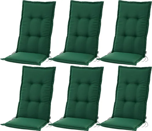 BURI Auflage Hochlehner für Gartenstühle 120x48x7cm - Komfortable Stuhlkissen mit Blumenmuster - Genießen Sie höchsten Sitzkomfort mit den BURI Gartenstuhlauflagen für Hochlehner. Die 7 cm dicke Polsterung und das stilvolle Blumenmuster sorgen für ein angenehmes Ambiente im Garten oder auf der Terrasse.