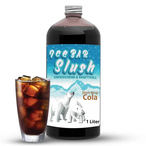  ICE BÄR Slush Sirup Konzentrat AZO FREI Cola 1 Liter 8,95 EUR/l