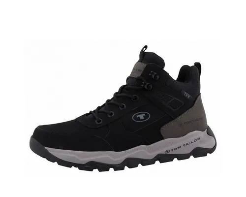 Tom Tailor Herren Wanderstiefel 4280310011, Black, 41 EU - Wanderschuhe mit warmem Futter und TEX-Membran für optimalen Wetterschutz und Komfort bei Outdoor-Aktivitäten.