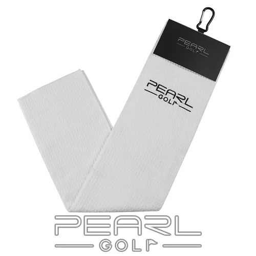 PEARLGOLF WAFFLE TOWEL - HANDTUCH - WEIß - 41x66cm (16x26inch) - SCHLÄGERTUCH