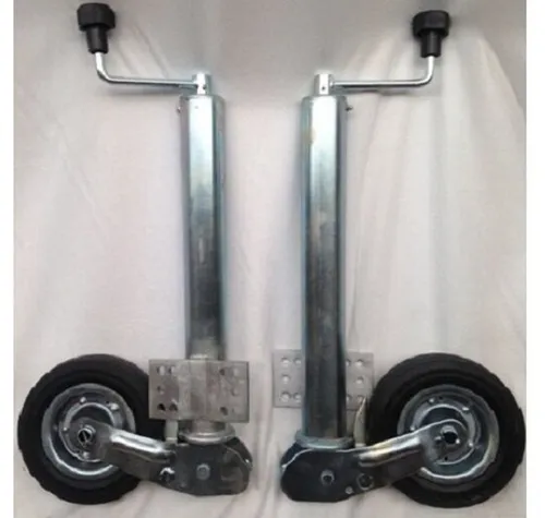 Apex Automatik-Stützrad für PKW-Anhänger - Vollautomatisches Stützrad für PKW-Anhänger mit einer Tragkraft von bis zu 250 kg. Kompakt klappbar und hochwertig verzinkt für langlebige Nutzung. Ideal für sicheres Abstellen und Transport.