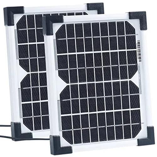revolt Kleine Solarplatten: 2er-Set mobile Solarpanele mit monokristalliner Solarzelle 5 W (Solarmodul, Balkonkraftwerk)