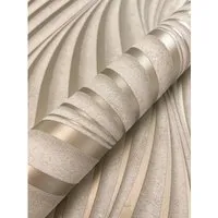Newroom Vliestapete Armani Beige Wellen Modern