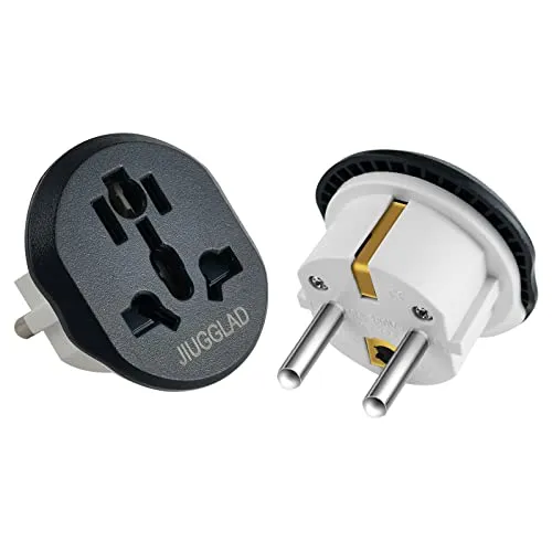 Stück Stecker Adapter, US to EU Adapter, Adapter China Deutschland Stecker, Adapter UK auf EU, Universal Adapters für Deutschland, USA, UK, Schweiz, China,usw 2