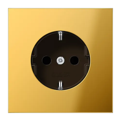 Goldfarbene SCHUKO-Steckdose von Jung in gold von Jung
