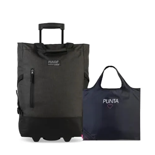 Punta Wheel Einkaufstrolley Unisex 33L (Schwarz) – Praktischer Begleiter für jeden Einkauf