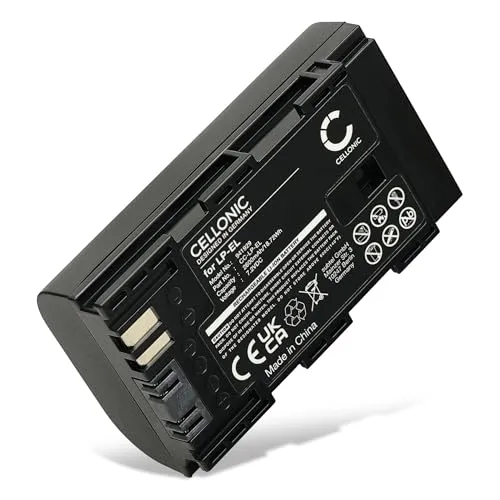 CELLONIC, Akku für Taschenlampe kompatibel mit Canon DS401231, Speedlite EL-5, Speedlite EL‑1 (2600mAh, 7.2V) Ersatzakku LP-EL