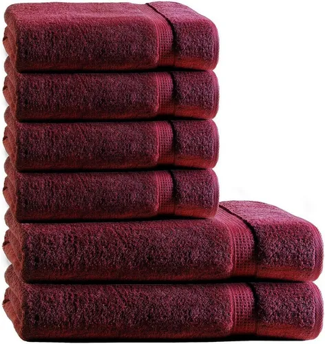 TRENDBUY24 Handtuch Set 6-TLG Premium Frottee Handtücher Duschtücher Set 100% Baumwolle, (Handtuch und Duschtuch, 6-St), schnell trocknend