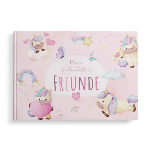 MeinBaby123® Freundebuch für Kinder (Einhorn)