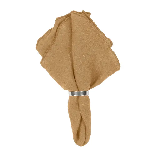Broste Copenhagen Gracie Serviette Indian Tan 45x45cm in braun von Broste Copenhagen
