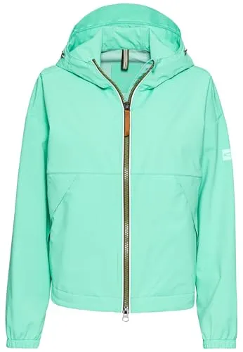 camel active Funktionsjacke aus recyceltem Polyester - Funktionsjacke aus recyceltem Polyester, ideal für aktive Tage – Oversized Cropped Fit und 2-Wege-Reißverschluss für Flexibilität und Sichtbarkeit.