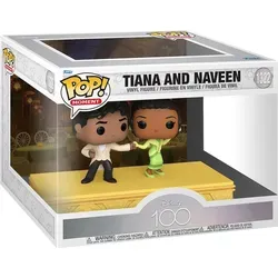 Disney 100 - Tiana and Naveen Funko Moments Pop! - Actionfiguren - Offiziell lizenzierte Funko POP! Vinyl Figuren zum Disney 100. Jubiläum, perfekt für Sammler und Fans von Tiana und Naveen.
