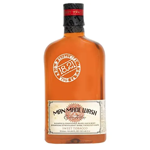 18.21 Man Made Wash 530ml - All-in-One-Wash für IHN, hydratisiert Haut und Haar, macht das Haar geschmeidig und natürlich. Ideal für Pflege von Kopf bis Fuß.