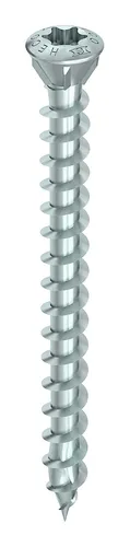Heco TOPIX-plus Linsensenkkopfschraube TD 3,5 x 60 VVG Fräsrippen blau verzinkt - 60346 (VPE: 200 Stück)