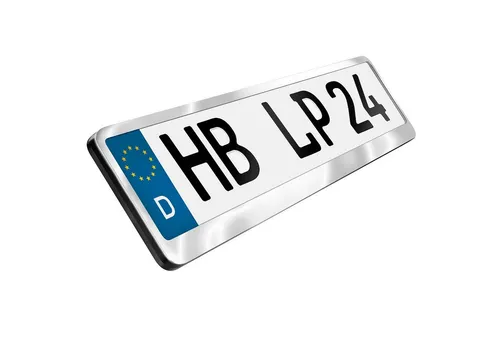 L & P Car Design Kennzeichenhalter aus hochglanzpoliertem Edelstahl, 2er Set - Hochwertige Kennzeichenhalter aus V2A Edelstahl, rostfrei und langlebig – perfekt für eine edle Optik an Ihrem Fahrzeug.