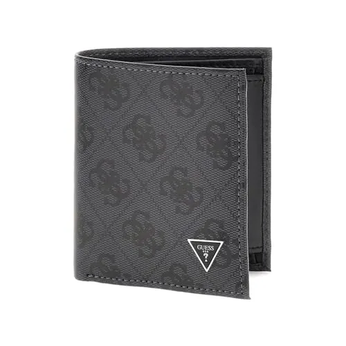 Guess Geldbörse Mito aus echtem Leder in schwarz von GUESS