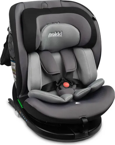 CARETERO Mokki Autositz – 360° drehbar, ISOFIX, Grau