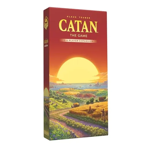 CATAN 6. Ausgabe, Erweiterung für 5–6 Spieler, Brettspiel, ab 10 Jahren, 3–6 Spieler, 60–90 Minuten Spieldauer