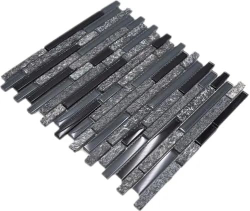 Wand- & Deckenfliesen Schwarz von Mosaik Netzwerk