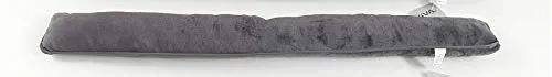 Zugluftstopper Windstopper Türwindstopper Zugluft Microfaser dunkelgrau grau 90 cm (Dunkelgrau)