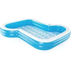 Bestway Family Pool Sunsational 305 x 274 x 46 cm - Swimmingpool für die ganze Familie, mit Platz für 4-5 Personen und einem Fassungsvermögen von 1207 Litern – ideal für erfrischenden Badespaß im Sommer!