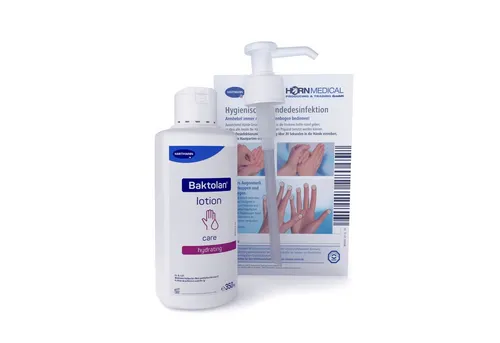 PAUL HARTMANN AG Körperlotion Horn Medical Dosierpumpe mit Baktolan lotion 350ml ideal bei hautbeanspruchenden Tätigkeiten/Berufen, 1-tlg., für empfindliche, sensible Haut