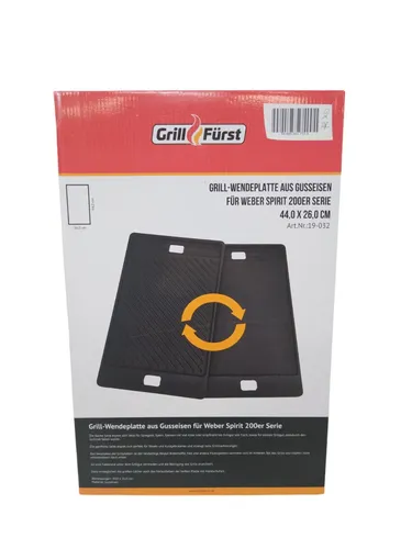 Grillfürst Universal Gusseisenplatte 44x26cm