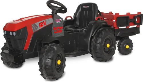 Ride-on Traktor Super Load mit Anhänger rot 12V
