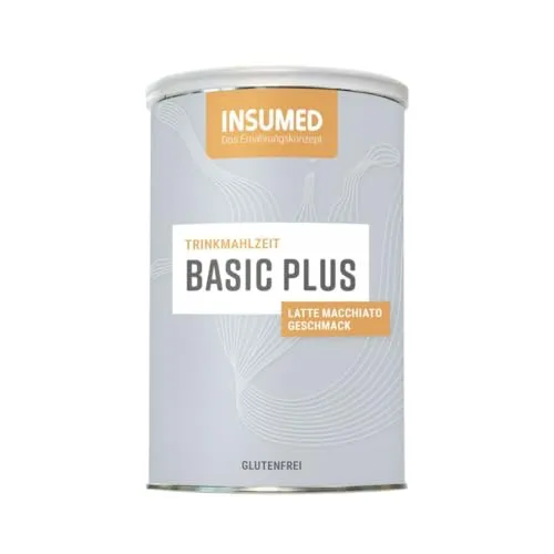 Insumed Basic Plus Trinkmahlzeit Latte Macchiato - Leckere Latte Macchiato Trinkmahlzeit für effektive Gewichtsreduktion, ideal für eine einfache und ausgewogene Ernährung.