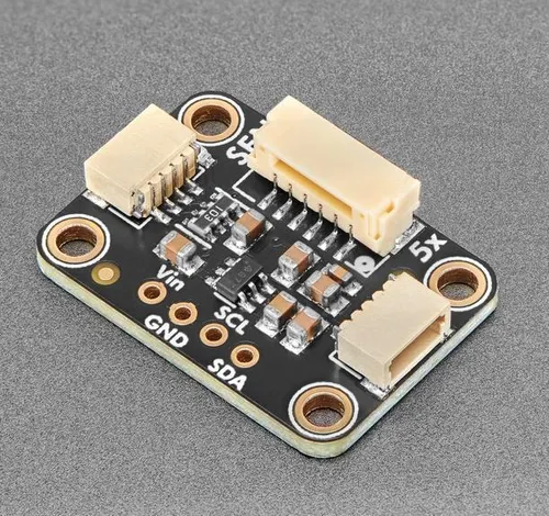 Adafruit SEN54/SEN55 Adapter Breakout, STEMMA QT/Qwiic kompatibel, 100mA Boost, unterstützt I2C, 5V