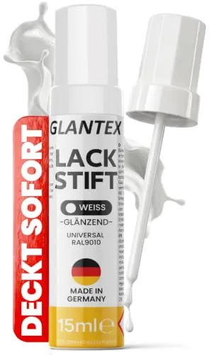 Lackstift Weiß glänzend [15ml] von GLANTEX