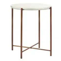 Hasena Moderno Nachttisch Nali - Eleganter Nachttisch Nali von Hasena, 48 cm Durchmesser, 82 cm hoch. Erhältlich in verschiedenen Metall- und Holzvarianten, passt perfekt zu Ihrem Hasena Bett.
