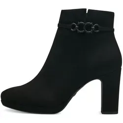 Tamaris Stiefelette 1-25349-41 001 - Wanderschuhe mit gepolsterter TOUCH-IT Decksohle und ANTIslide Technologie für optimalen Halt. Pflegeleichtes Textil-Obermaterial und bequemer Blockabsatz von 9 cm.