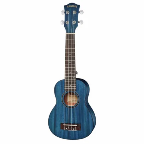 Cascha Premium Mahagoni Soprano Blue in blau von Cascha