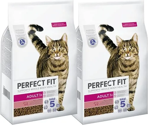 PERFECT FIT™ Katze Beutel Active 1+ mit Rind 2 x 7kg - Ausgewogenes Trockenfutter für erwachsene Katzen (1+) mit hochwertigen Zutaten. Unterstützt die Vitalität und Muskelentwicklung. Die knusprige Textur fördert die Zahnhygiene und sorgt für ein gesundes Fell.