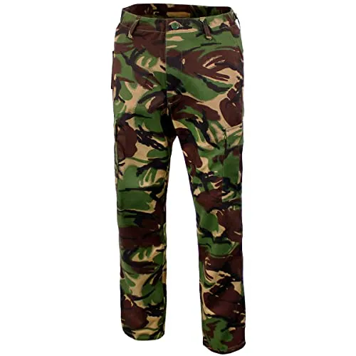 MFH Herren US BDU Kampfhose DPM Größe M - Wanderhose für Herren, klassische US BDU mit verstellbarer Taille und robustem Material, ideal für Outdoor-Aktivitäten und Abenteuer.