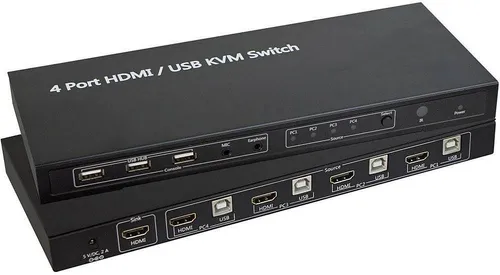 SpeaKa Professional 4 Port KVM-Umschalter HDMI USB von SpeaKa Professional