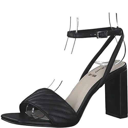 s.Oliver Damen Sandale 5-5-28323-20, Schwarz, 39 EU - Elegante Sandale mit Blockabsatz für einen stilvollen Auftritt. Ideal für warme Tage und vielseitig kombinierbar.