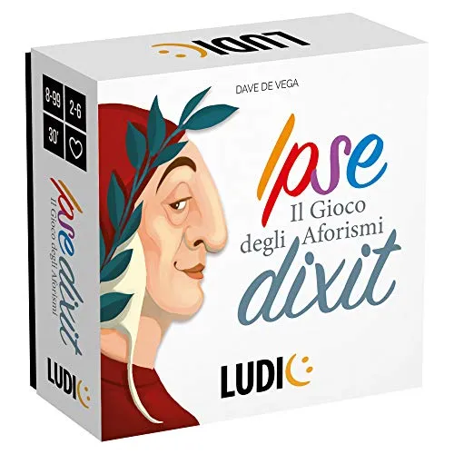 Ludic Ipse Dixit Das Spiel der Aphorismen It27415 Gesellschaftsspiel für die Familie für 2-6 Spieler Made in Italy