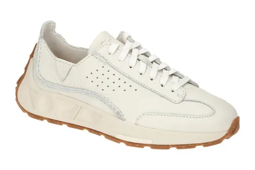 Clarks Craft Speed Sneaker in Weiß für Damen, Größe 41,5 EU - Sportliche Sneaker aus hochwertigem Glattleder mit herausnehmbarer Ledersohle und bequemer Gummisohle für optimalen Tragekomfort.