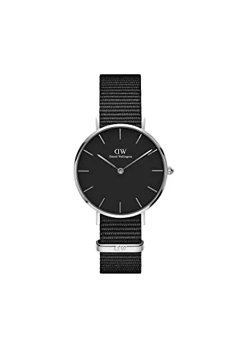 Daniel Wellington Petite Uhr 32mm Edelstahl Silber - Elegante Armbanduhr für Damen aus hochwertigem 316L Edelstahl, mit präzisem Japanischem Quarzwerk und wasserdicht bis 3ATM – ideal für stilbewusste Frauen.